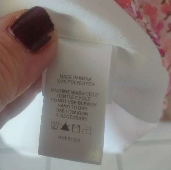 CECE Women's Floral Pink Cap Sleeve Feminine Whimsical Boho Blouse SZ XL - Picture 3 of 4